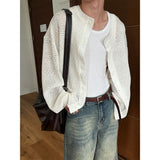 [Unisex] エスニックシースルーカーディガン(3color)