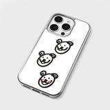 murmurbears epoxy bumper case (silver frame)