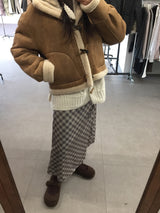 メロウシフォンチェッカースカート (2 Colors)