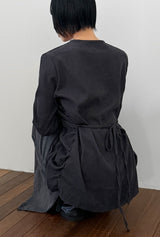 SHIRRING STRAP BLOUSE