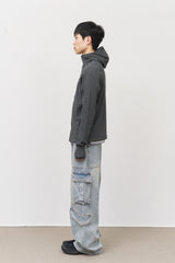 Space Cargo Denim Pants