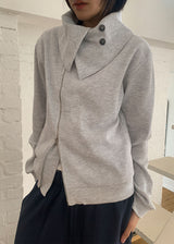 WAFFLE UNABAL ZIP-UP (2color)