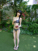 black floral bikini