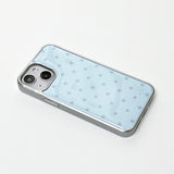 dot epoxy silver bumper case(blue)