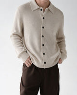 Marlon Collared Knit Cardigan