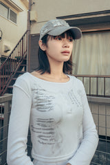 Fallen angel layered top (White)
