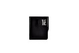 snap round wallet (goatstkin100%) black
