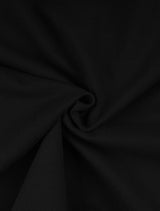 Women's two-tone broken logo crop sweatshirt black(FCE1TS301W)