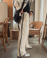 Spell velour track string pants