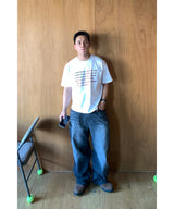 American Flag Heavy Crop Short Sleeve Tee