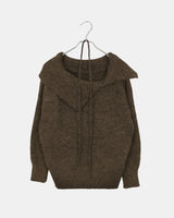 Ruo Strap Off-shoulder Wool Knit