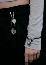 cupid heart keyring