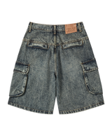 26SS ユーティリティダイイングデニムショートパンツ