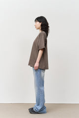 カットオフピグメントクロップドトップ (3color)