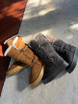 Moufee Fur-Lined Belted Long Ugg Boots