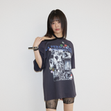チョーカーロックTシャツ ネイビー