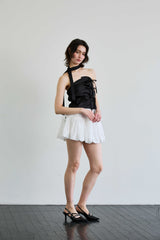 ELFIN SCARF TOP / BLACK