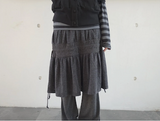 bold shirring skirt