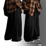 Rita banding side pintuck wide pants