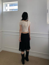Luna Shirring Blouse (2 colors)