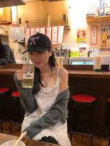 ハッシュウールラウンドカーディガン