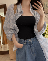 Warner Pintuck Denim Shorts