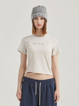 ウォッシングクラックtシャツ