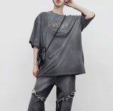 (Unisex) ポリモノクロームプリンティドTシャツ