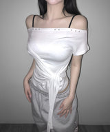 half tying tee (3colors)