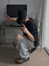 ASCLO Destroyed Sweat Pants (2color)