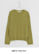 Muden Basic Color Round Neck Knit