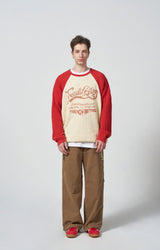 WAVE LOGO CHAIN KNIT - RED