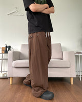 Side Snap Nylon Balloon Pants