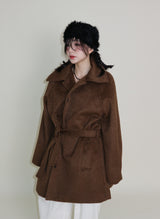 バルマカンシングルアルパカハーフコート (Wool Coat/Winter Coat)