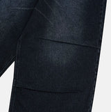 ベンティブウォッシュ加工ワイドデニムパンツ