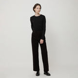 WOMAN クラシックコーデュロイパンツ DEEP BROWN