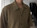 3 タップワークス半袖ニットシャツ (3color)