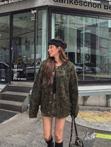 Referred Wool Round Cardigan