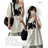 ラムファームキャッツオーバーフィット半袖Tシャツ