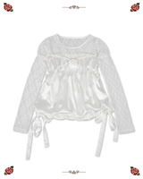 CORSAGE PUFF BLOUSE [IVORY]