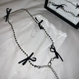  Metal Silver Waist Chain Belt Marmot/Ribbon/Rose (Choose 1 of 3)