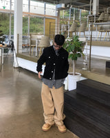 クロップドウェスタンコーデュロイトラッカージャケット