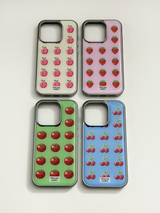 fruit tetris epoxy silver case-cherry