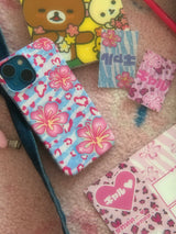 [MADE] ギャル BLUE FLOWER PHONECASE_USED BY IVE REI 