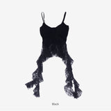 Bella Lace Uneven Sleeveless