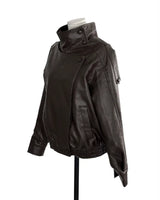 [ autumn basic ] fits snap & buckle over leather jacket