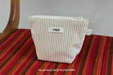 BLUE YELLOW STRIPE POUCH (POP-UP POUCH)