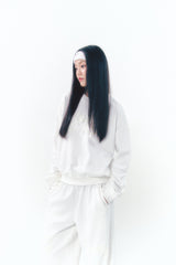 Point Ribbon Sweatshirt White