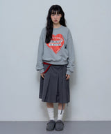 CRIMSON HEART SWEATSHIRT (MELANGE GRAY)_F24ZB055