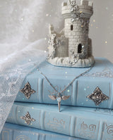 [NMIXX Jiwoo Necklace/Anti-tarnish] Angelic Wand Layered Necklace - Silver Color